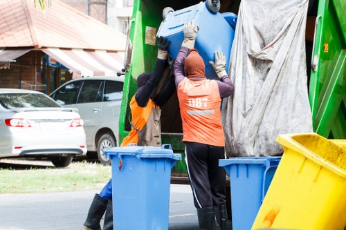 Recycling process in Greenwich's waste management