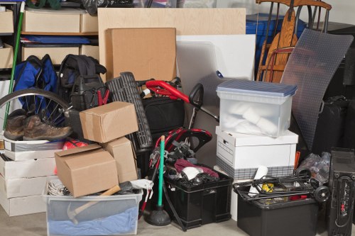 Organized flat before and after clearance